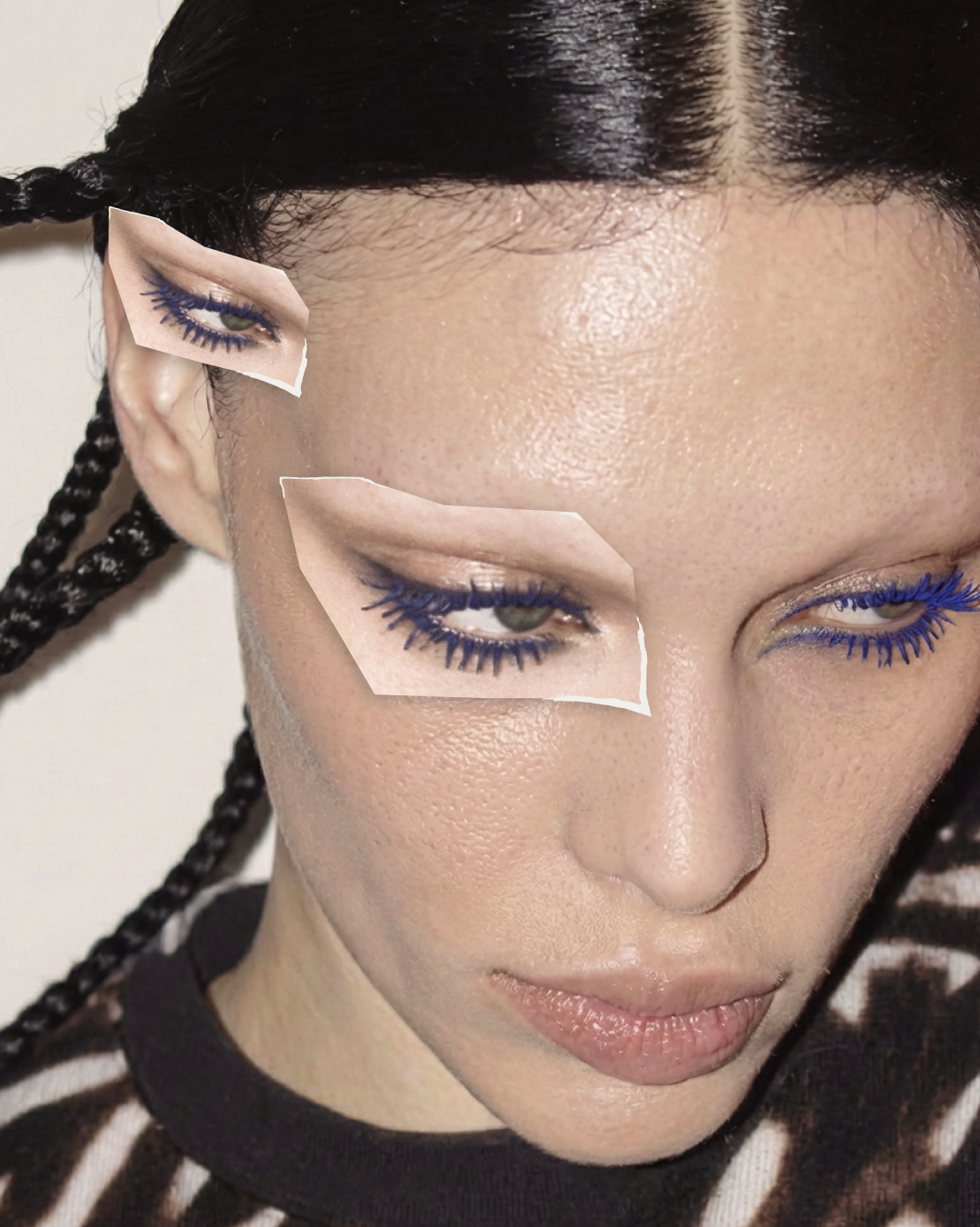 Collage cutout eyes