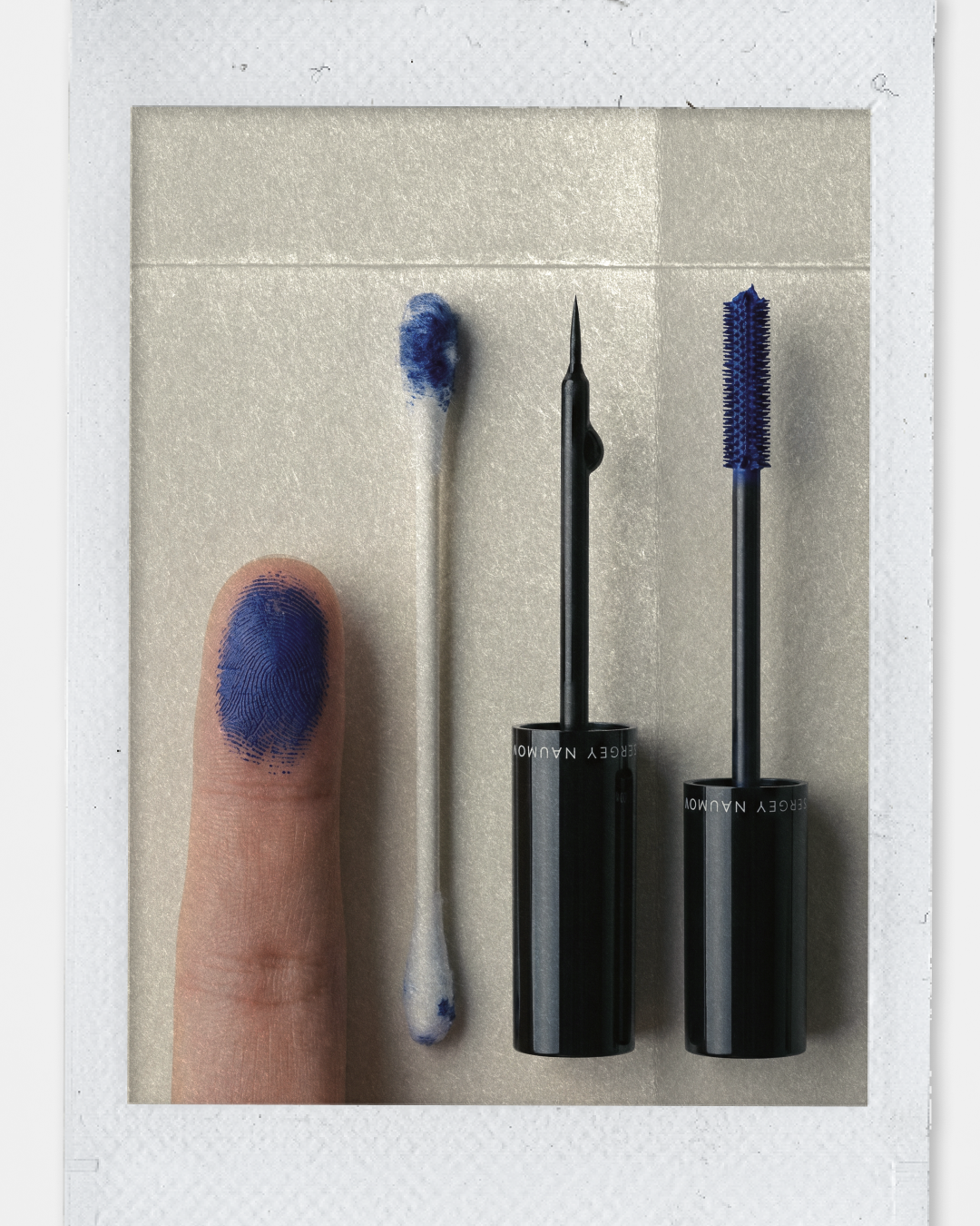 Polaroid finger swatch